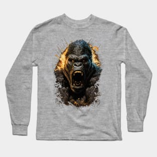 angry gorilla Long Sleeve T-Shirt